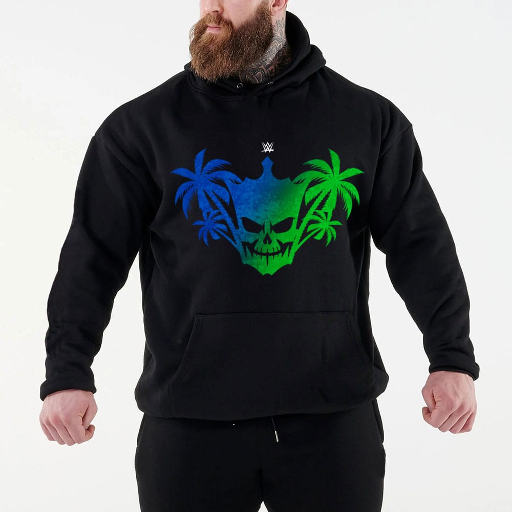 2024 Autumn/Winter New Hot Famous Wrestler Jey Uso Men's Black Hoodie Street Sports Casual Pullover