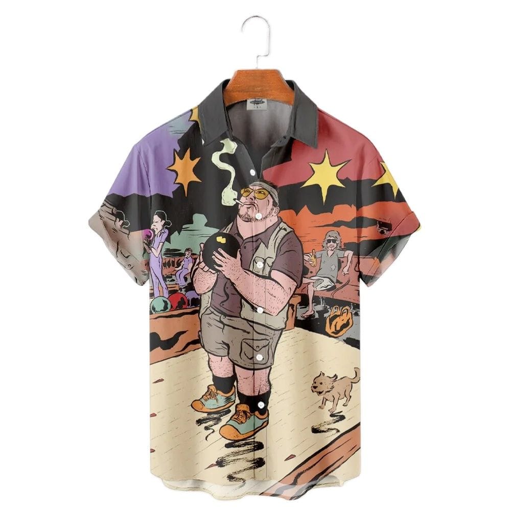 Men's Shirt Summer Casual Fashion Short Sleeved Shirt For Men Loose Breathable Hawaiian Shirt Man Casual Men's Clothing Top