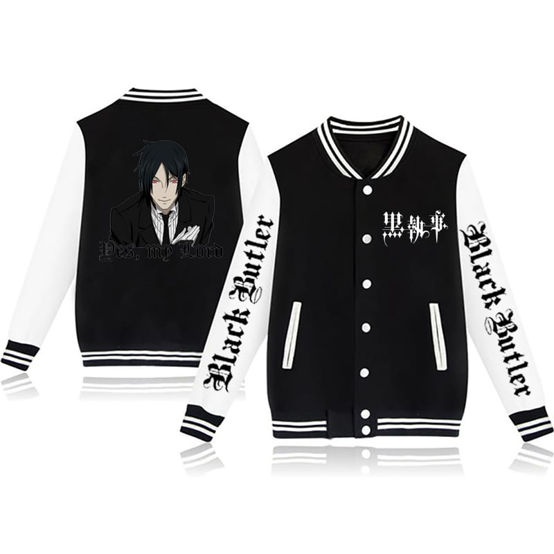 Men's Bomber Jacket Anime Black Butler Z Top Fall Spring 2022 Jacket Iroharajuku Sportswear