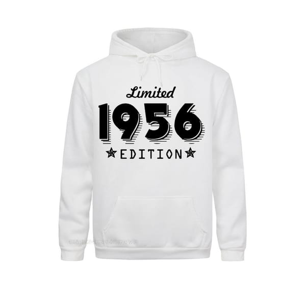 1956 Limited Edition Gold Design Men's Black Hoodie Cool Casual Pride Women Men Unisex New Fashion Sweater Loose Size