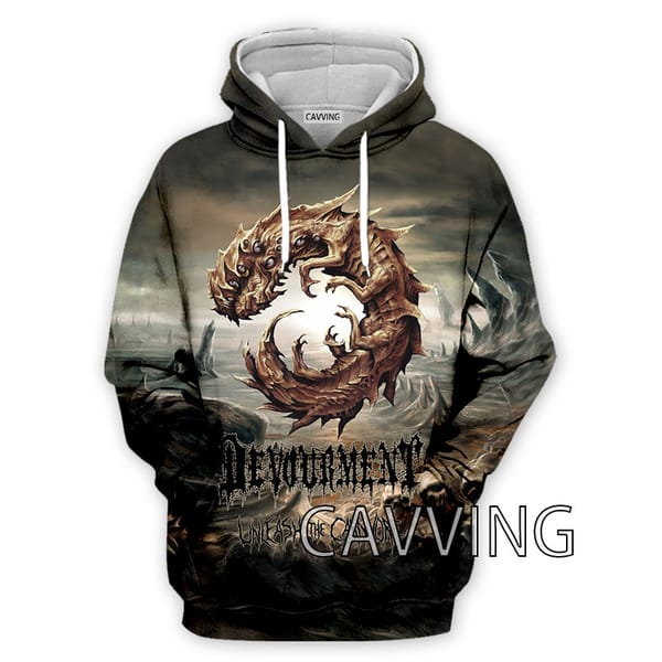 New Fashion Women/Men's  3D Print  Devourment Band  Hoodies Hooded Sweatshirts Harajuku Hoodie Sweatshirts Tops Clothing