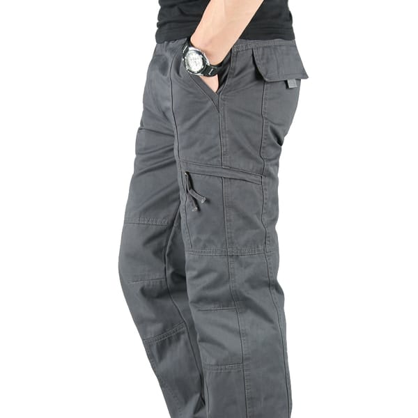 Men's Jogger Cargo Pants Tactical Multi-Pocket Overalls Male Combat Cotton Loose Long Trousers Army Military Work Straight Pants