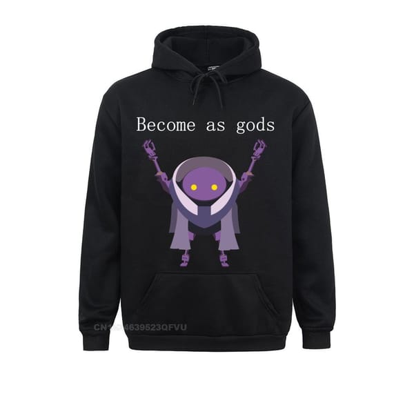 Become As Gods Nier Automata Men's Hoodies Hipster Pullover Hoodie Anime Hoodie Cotton Tops Japanese Streetwear