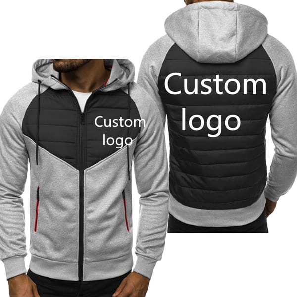 New Hip Hop Racing suits can Custom logo Men's jackets windproof stitching cotton Fleece jacket Fashion casual men's clothing