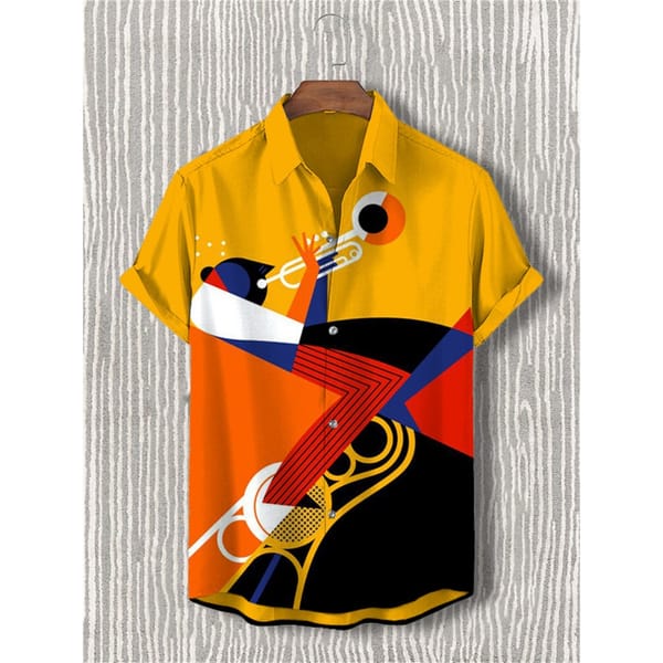 Men's Casual Shirt Hawaiian Shirt Men Summer 3d Print Casual Short Sleeved Shirt For Men Clothing Breathable Shirts