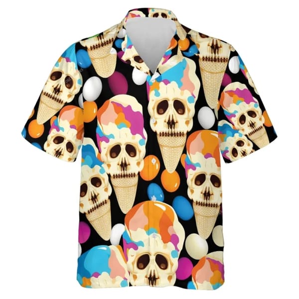 Newest Loose Breathable 3D Print Trendy Cool Fashion Ice CreamShirts Beach Party Tops Short Sleeves Summer Men's Shirts Men Top