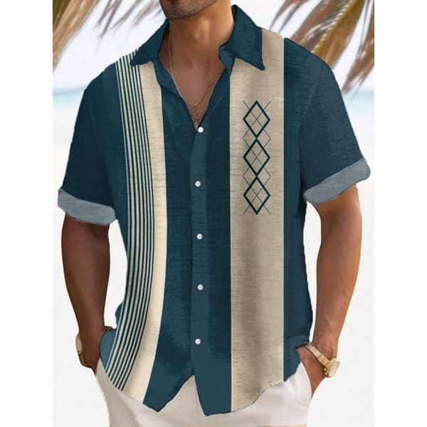 Men's Casual Shirt Hawaiian Shirt Men Summer 3d Print Casual Short Sleeved Shirt For Men Clothing Breathable Shirts