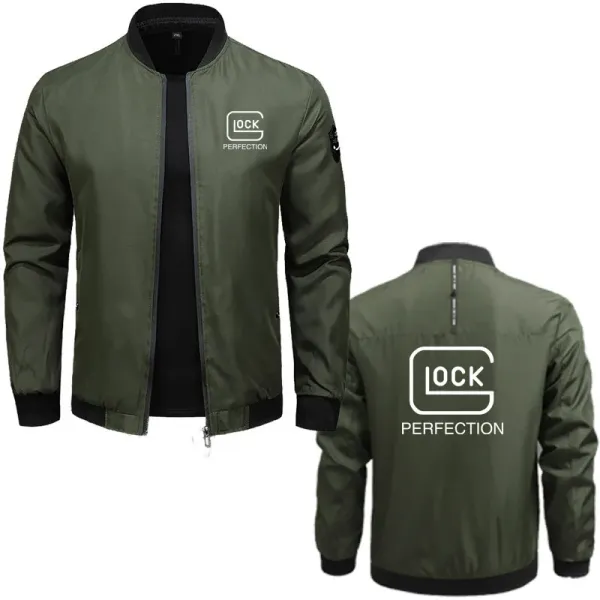 2024 Men's Jacket top Glock Perfection Shooting Printed Fashion New Men's tactical jacket Hip hop high street trend men's jacket