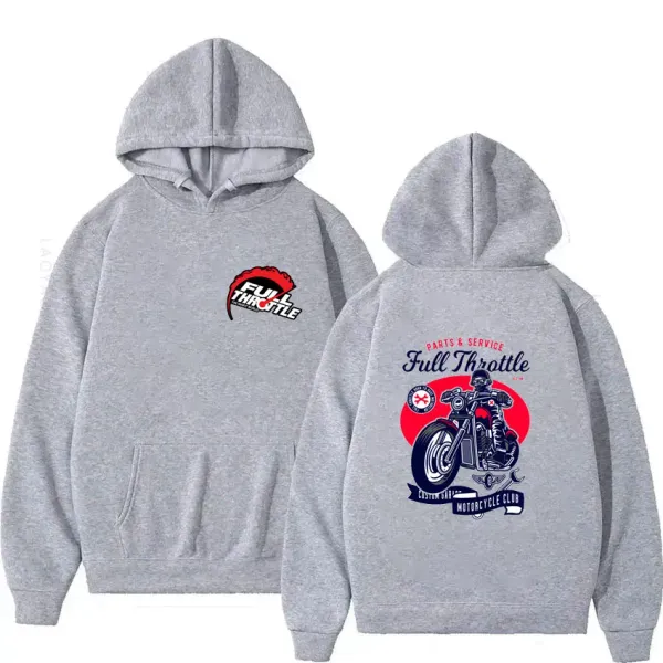 Full Throttle Theme Hoodies Graphic Sweatshirts New & Essentials Hoodie Men's Autumn Clothing Hooded Shirt Y2k Hoody Sweatshirt