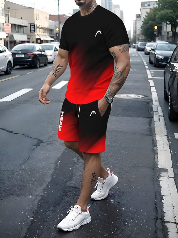 Summer Men's Sport Shorts set Male Breathable Tennis Shorts suit Quick-Drying Badminton Trousers Outdoor Running Fitness Hot