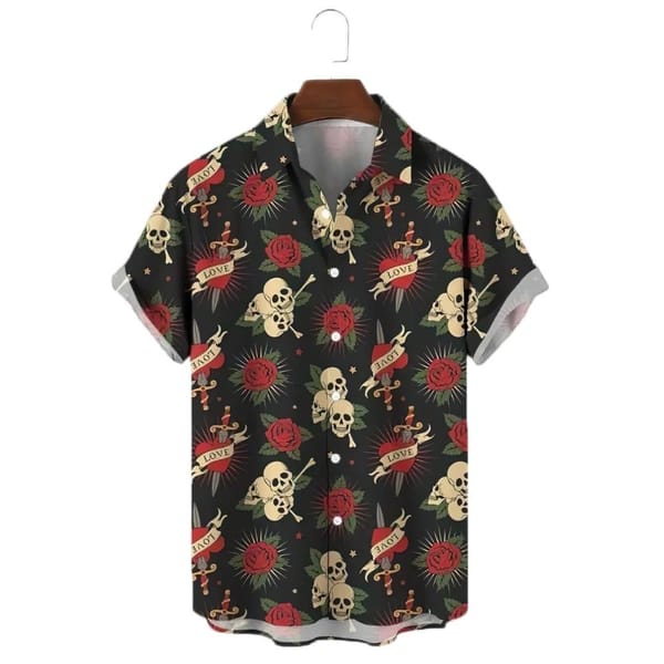 Men's Casual Shirt Hawaiian Shirt Men Summer 3d Print Casual Short Sleeved Shirt For Men Clothing Breathable Shirts