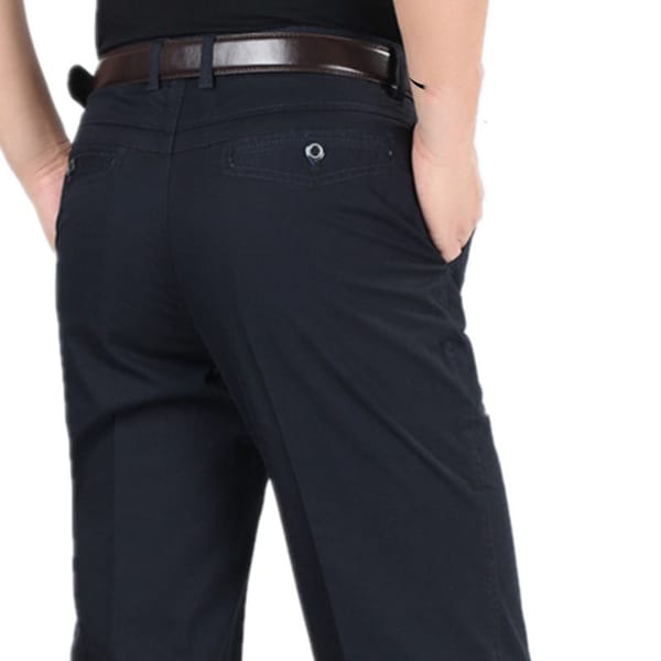 MRMT 2024 Brand New Thin Middle-Aged Men's Casual Trousers Men Pants With High Waist And Middle-Aged Loose Trouser For Male
