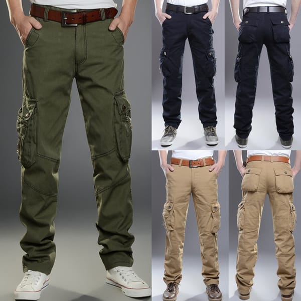 Multi-Pocket Men's Casual Pants Military Tactical Joggers Cargo Pants Outdoor Hiking Trekking Sweatshirt Men Cotton Trousers
