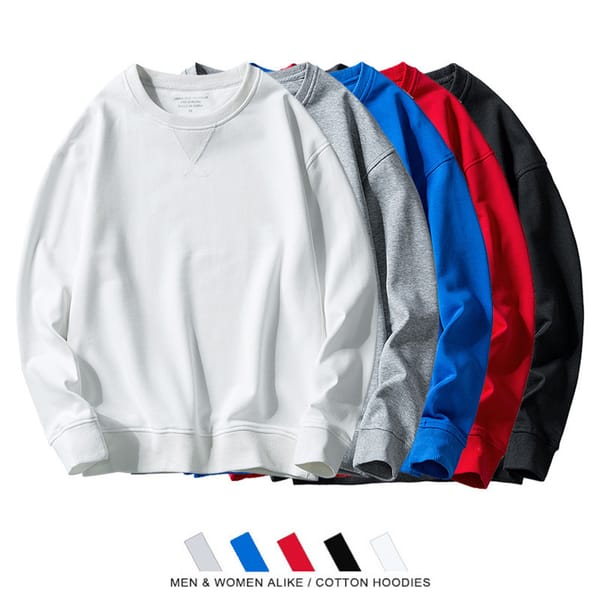MRMT 2024 Brand New Men's Sweater Men's Round Neck Sweater Loose Hip-Hop National Trend Solid Color Oversize Shirt Men Tops