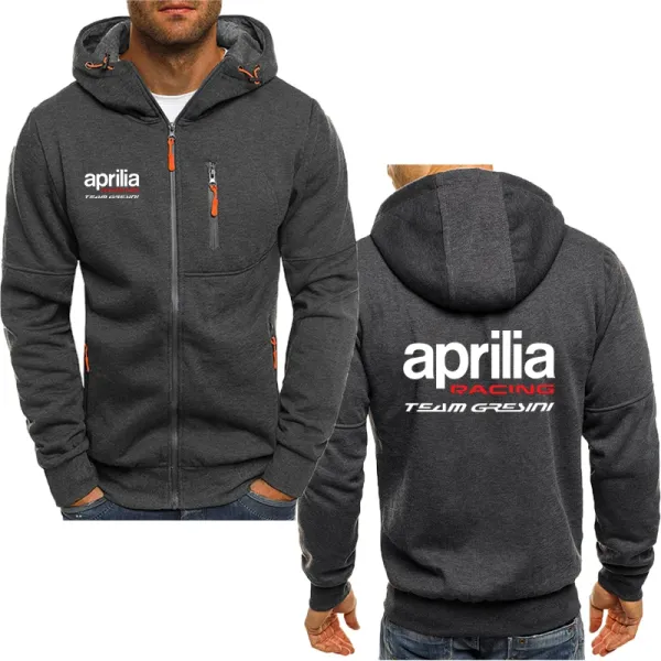 2023 Aprilia Racing RSV4 Men's Hoodies Print  Zipper trend Leisure High Quality Harajuku Men's sweatshirt Pullover Tops Clothes