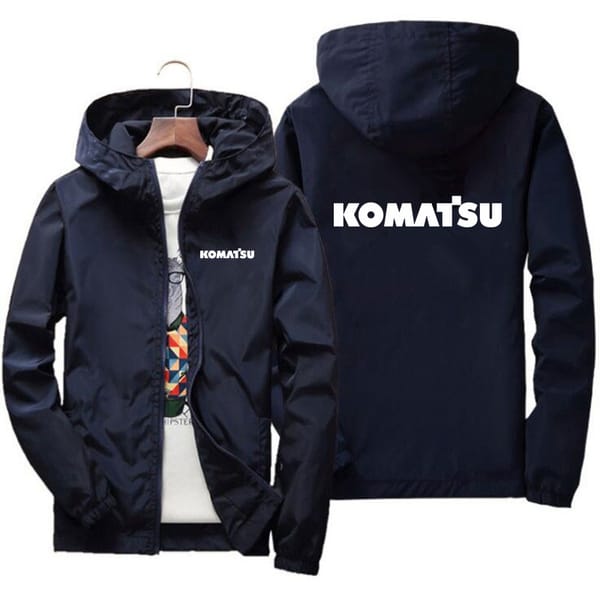 New spring and autumn Men's Komatsu Jacket High Quality Outdoor Sports Hooded Windproof Fashion Casual Brand Jacket
