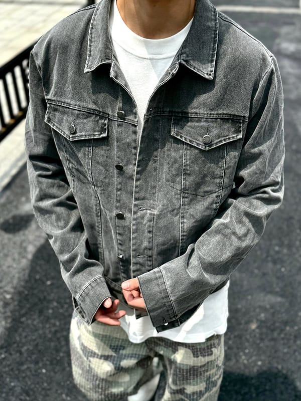 Cleanfit American Style Jackets Casual Washed Do Old Best Quality Men's And Women's Outerwear Simple Fashion Lapel Coat