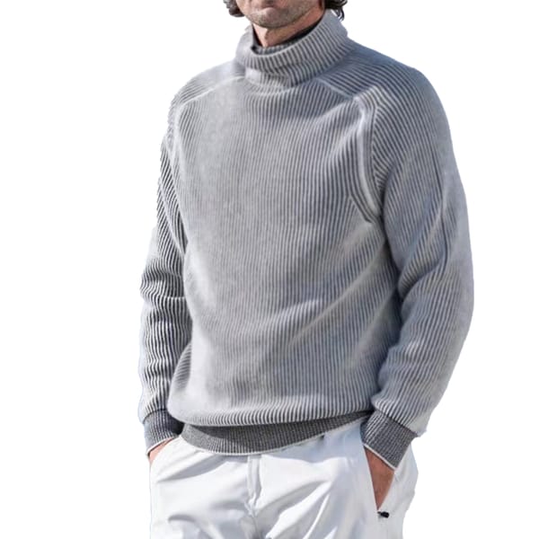 Casual Winter Warm Turtleneck Sweater Jumper Top  Men's Pullovers  Black  Comfortable  Knitwear  Stylish  Trendy