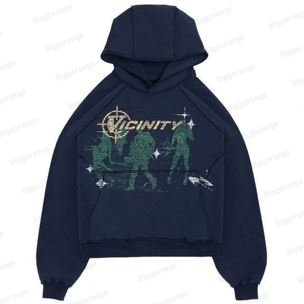 New hiphop green zipper sweater men's and women's personalized streetwear Harajuku anime print long-sleeved fleece top coat