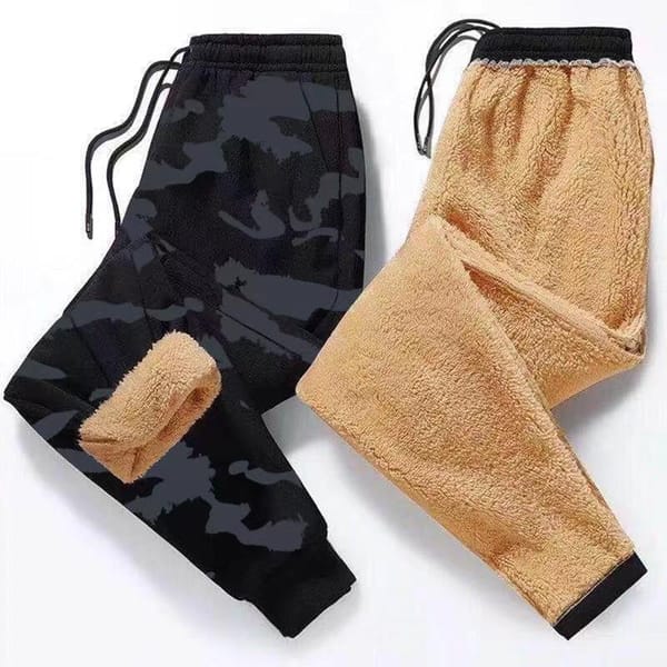 2023 Autumn and Winter New Fashion Warm Lamb Cashmere Pants Men's Casual Comfortable Thickened Warm High-Quality Sweatpants 5XL
