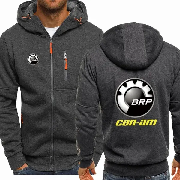 2023 New Spring Autumn Brp Can-am Hoodied Men's Fashion Long Sleeve Zipper Cotton Hip-Hop Harajuku Hoody Casual Jacket