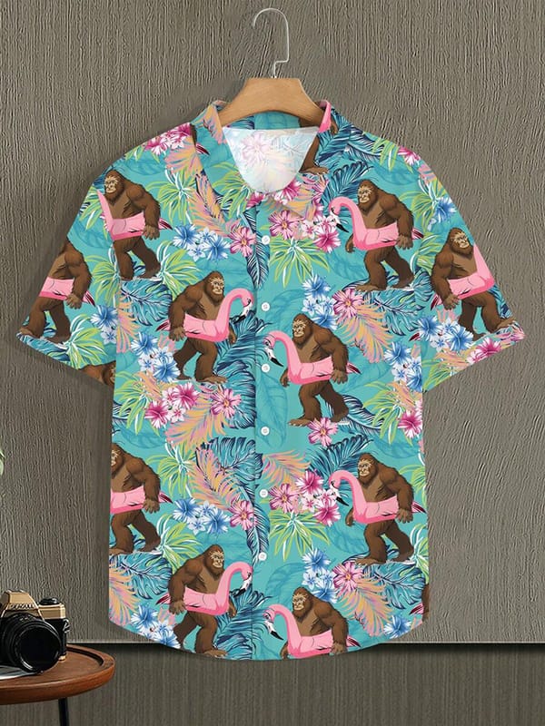 Summer Men's Casual Shirt Hawaiian Beach Party Fashionable Men's Short-sleeved Shirt Daily Comfort 3D Printed Men's Shirt