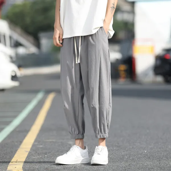 Men's New Summer Loose Thin Comfortable Linen Set Fashionable and Casual