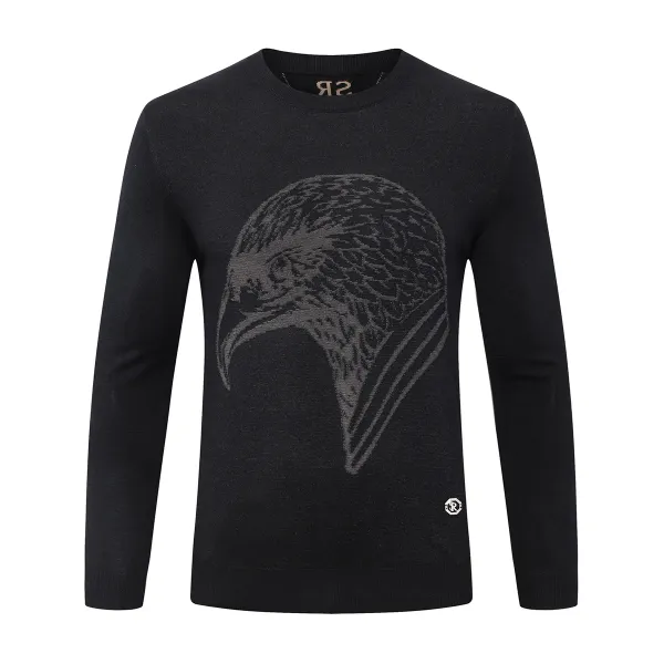 2024 DIKU CPTG Sweater Wool Men's 2025 New Warm Round Neck Casual Straight Knitting Elastic High Quality Big Size M-5XL