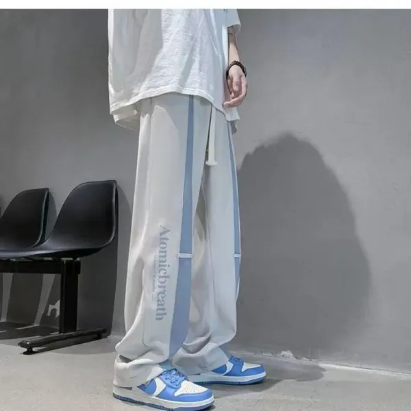 Polyester Male Trousers Cropped Straight Men's Casual Pants Big Size High Quality Clothes Xxxl Sale Cheap Regular Fit Classic