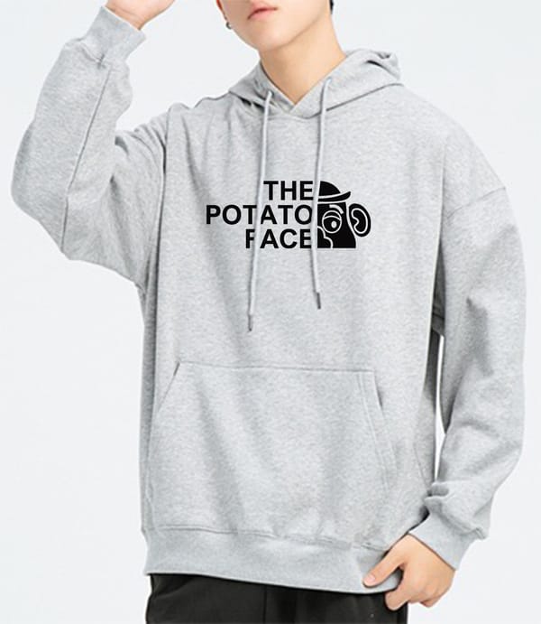 Men's pure cotton hooded fleece sweatshirt autumn and winter trendy brand thickened men's warm casual jacket