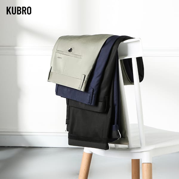 KUBRO Korean Office Men's Business Casual Suit Pants Summer Thin Lyocell Fabric Cotton Soft Loose Straight All Match Trousers