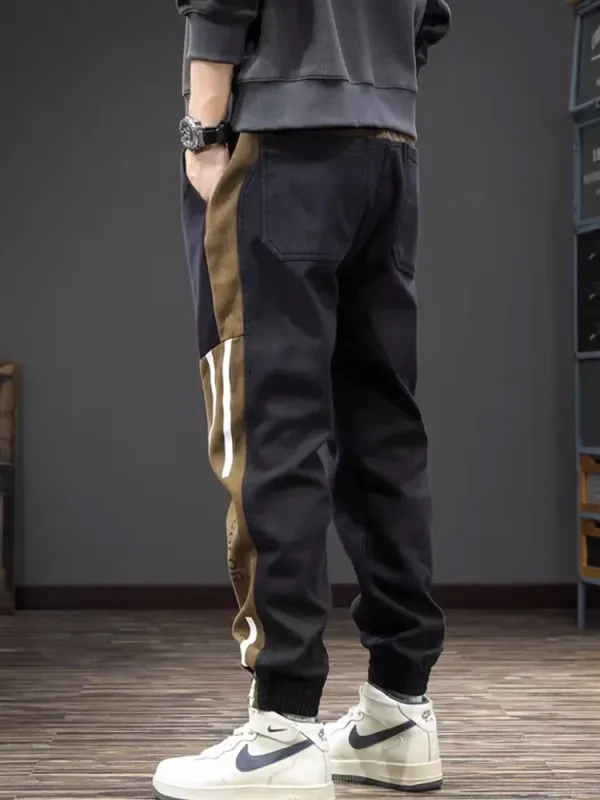 Workwear pants for men's summer youth trendCasual pantsy Instagram straightCasual pants pleated thin American loose casual pants