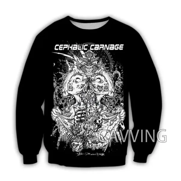 New Fashion Women/Men's 3D Print  CEPHALIC CARNAGE  Rock Crewneck Sweatshirts Harajuku Styles Tops Long Sleeve Sweatshirts