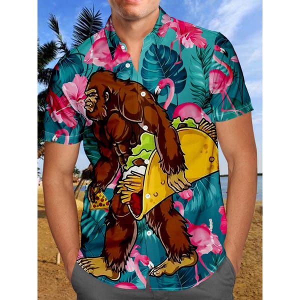 Men's Casual Shirt Hawaiian Shirt Men Summer 3d Print Casual Short Sleeved Shirt For Men Clothing Breathable Shirts