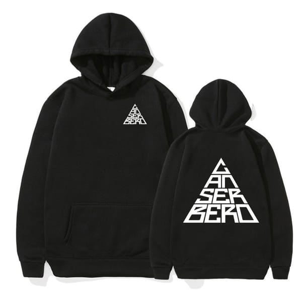 Canserbero Mark Print Hoodie Men's Hip Hop Fashion Long Sleeve Pullover Sweatshirt Unisex Casual Oversized Hooded Y2k Streetwear