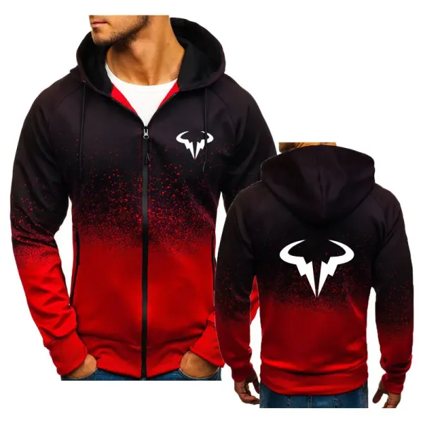 3D men's sweatshirt Harajuku Street hooded jacket for men Rafael Nadal print Spring men's hoodie Fashion casual men's cardigan