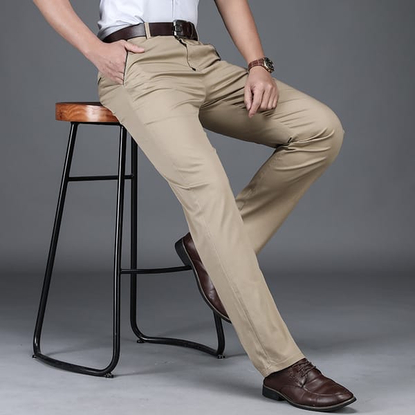 MRMT 2024 Brand New Stretch Trousers Men's Casual Plus Size Trousers Slim Straight Business Formal Suit Men's Trousers Trouser