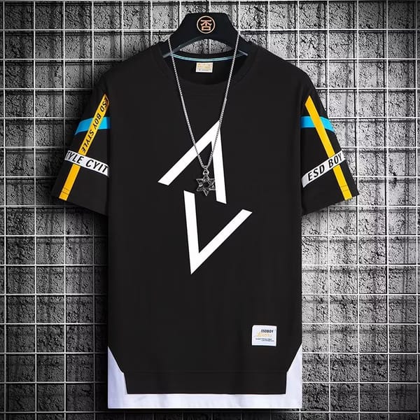 2023 New Men's T Shirts Korean Fashion Summer Short Sleeve T Shirts Men Casual Harajuku Men Clothing Print Graphics T Shirts Men