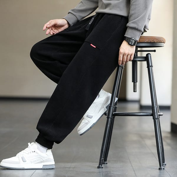 Plus Size 8XL Men Sweatpants 2024 New Autumn Winter Corduroy Mens Joggers Fashion Streetwear Men's Loose Casual Pants