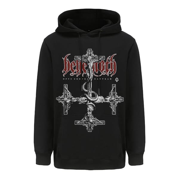 Behemoth Dark Death Heavy Metal Hooded Sweatshirt Pullovers Men's Pop Rock Hoody Coats
