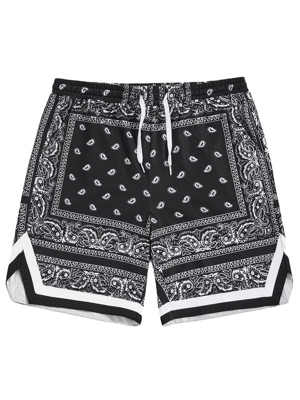 Indian Styl Totem Print Summer Men's Shorts Quick Dry Swimming Shorts Oversized Casual Beach Pants Fashion Trend Men Clothing