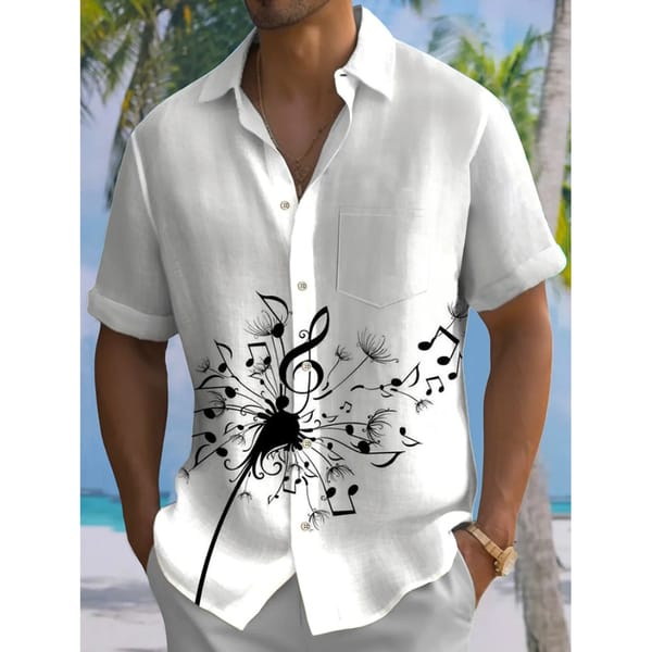 Men's Casual Shirt Hawaiian Shirt Men Summer 3d Print Casual Short Sleeved Shirt For Men Clothing Breathable Shirts