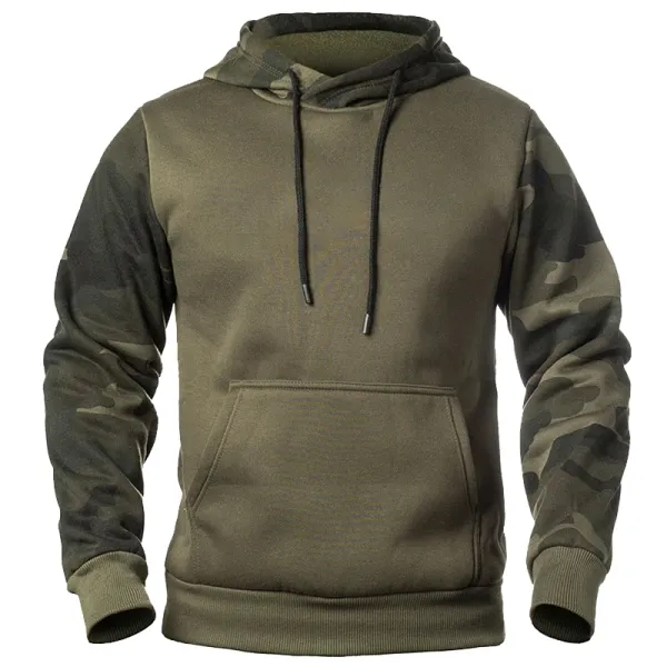 2024 Camouflage Hoodies Men's Casual Slim Fleece Sweatshirt Male Camo Hooded Hip Sweatshirts Autumn Winter Men's Outwear Coats