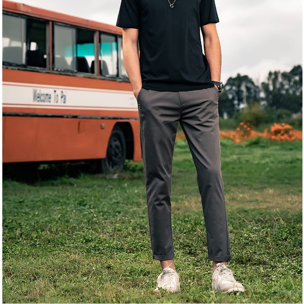 Ankle Casual Trousers Men's Spring New Style A Variety of Colors All-match Straight Business Casual Simple High-quality Trousers