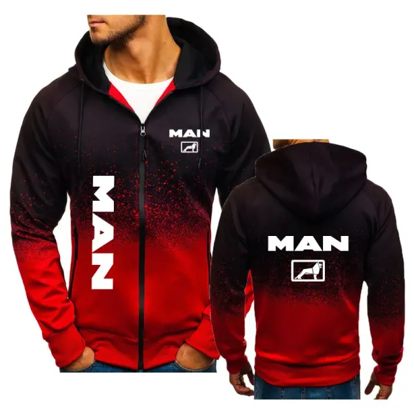Truck MAN Men's hoodie Tracksuit High quality Harajuku gradient hoodie sweatshirt 2024 Spring Autumn sports jacket for men