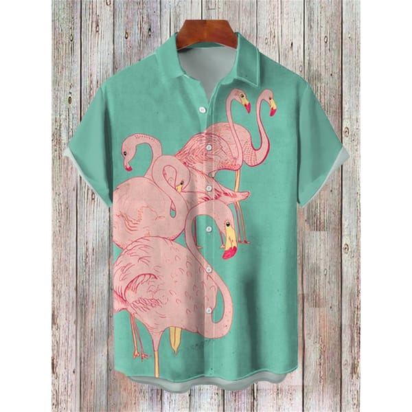 Men's Casual Shirt Hawaiian Shirt Men Summer 3d Print Casual Short Sleeved Shirt For Men Clothing Breathable Shirts