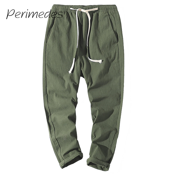 Men's Solid Color 2024 Pants Outdoor Casual Loose Breathable Quick-Drying Summer Trousers Drawstring Fashion ropa hombre