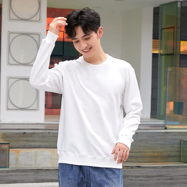 MRMT 2024 Brand New Men's Casual Sweater Solid Color Fashion Men's Round Neck Pure Cotton Tide Sweater Trendy Hot Style