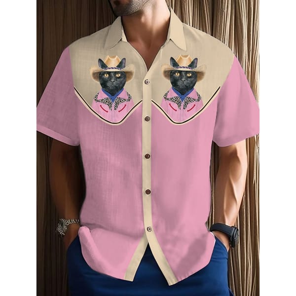 Men's Casual Shirt Hawaiian Shirt Men Summer 3d Print Casual Short Sleeved Shirt For Men Clothing Breathable Shirts