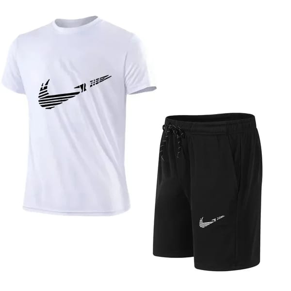 2024 Summer Fashion Men's Tracksuit T-shirt Shorts Set Leisure Short Sleeve Set Jogging Gym Suit Brand Clothing
